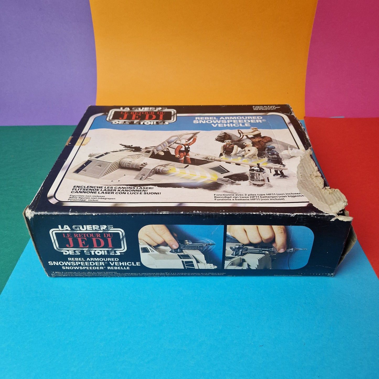 STAR WARS ☆ SNOWSPEEDER SHIP Vintage Action Figure Vehicle ☆ Original 80s Box ROTJ