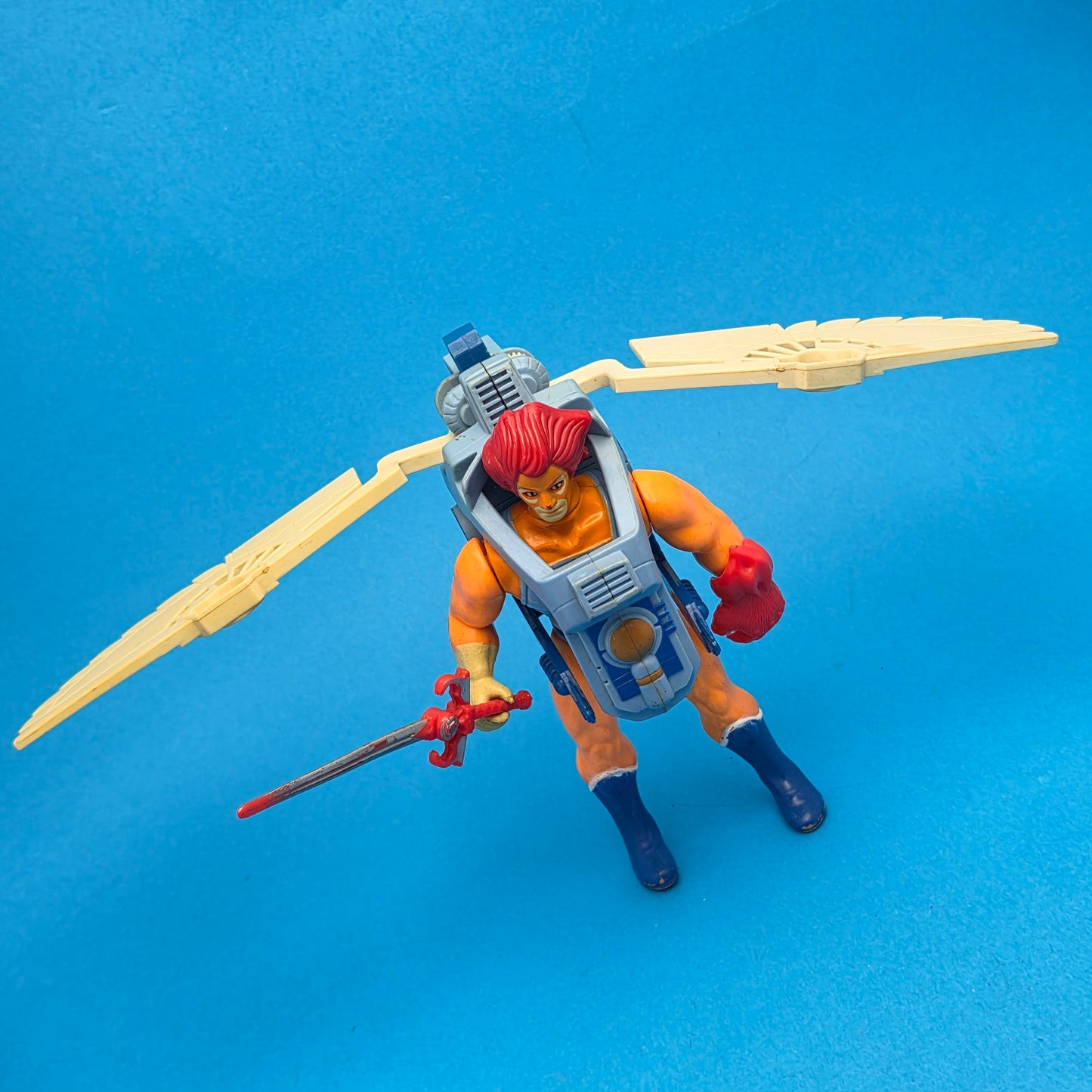 THUNDERCATS ☆ THUNDER WINGS & LION-O Figure ☆ Vintage LJN Original 80s Loose
