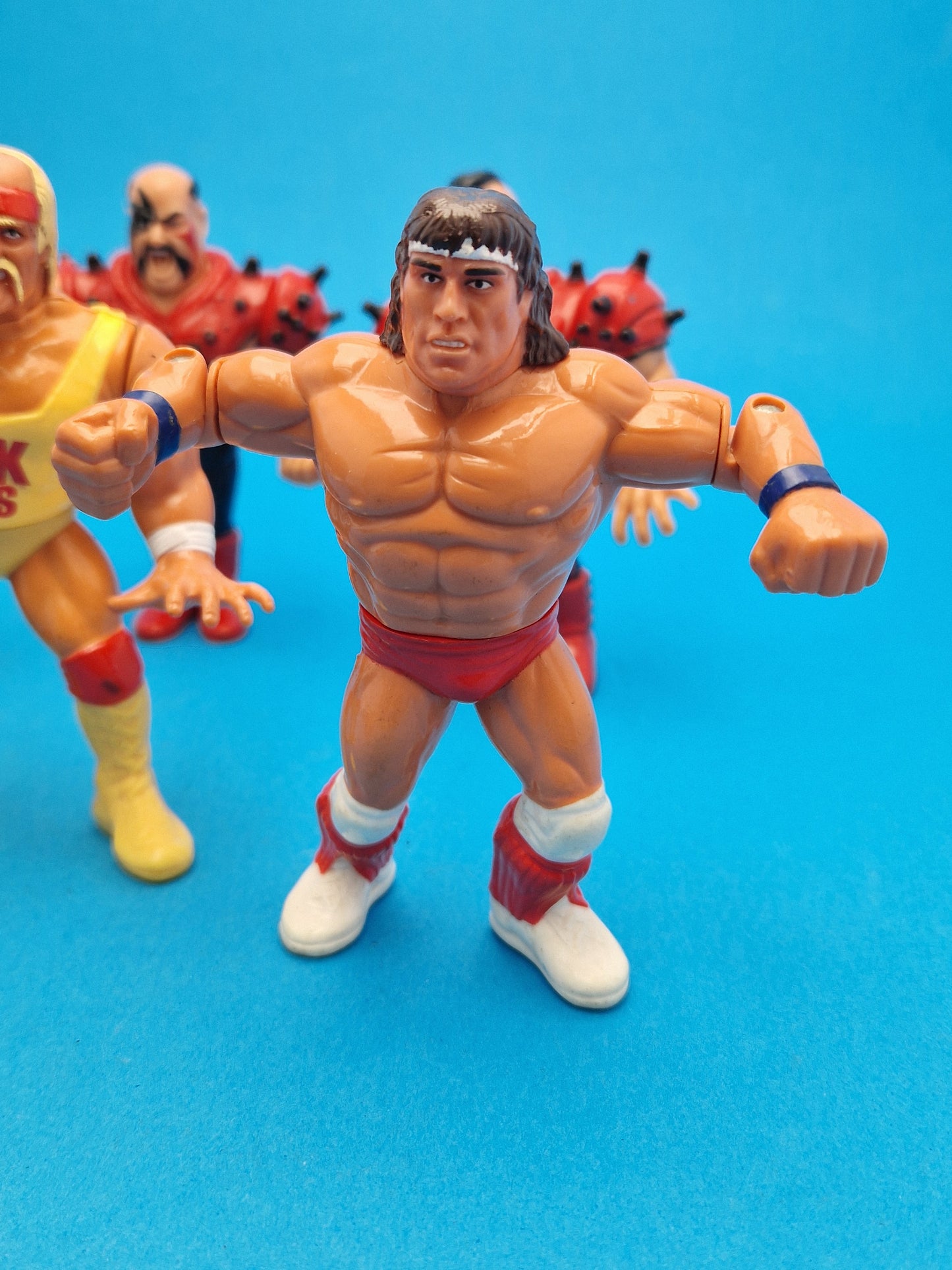 WWF HASBRO ☆ 6x Bundle LOD HULK WARRIROR SLAUGHTER TEXAS Vintage Wrestling Figure ☆ Original 90s