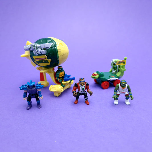 TEENAGE MUTANT NINJA TURTLES ☆ SHREDDER BEBOP Salm Dunk BLIMP CHEAPSKATE Figure Vintage ☆ Mini Mutants Bundle