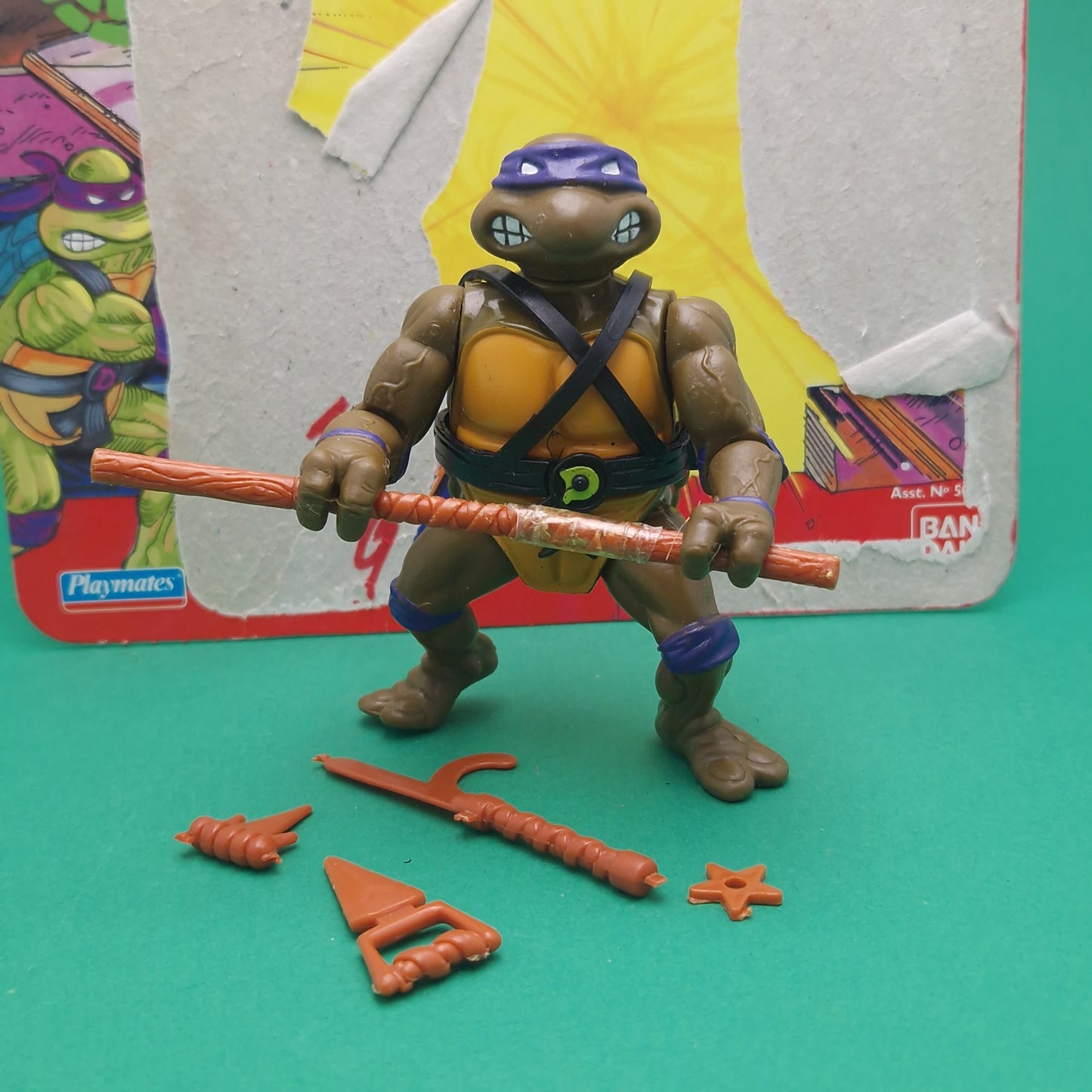TEENAGE MUTANT NINJA TURTLES ☆ DONATELLO Vintage Action Figure ☆ Loose