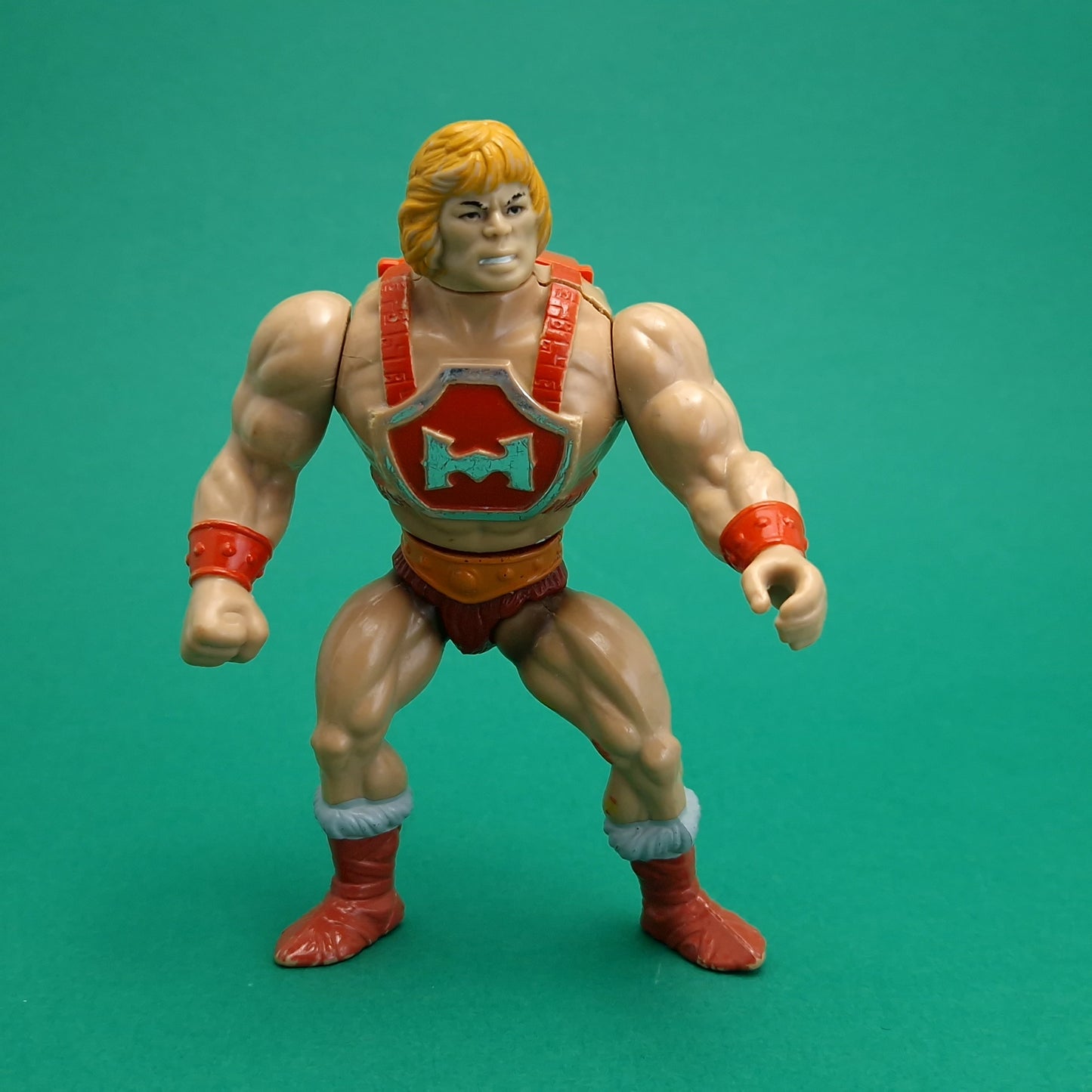 MASTERS OF THE UNIVERSE ☆ THUNDER PUNCH HE-MAN Vintage Figure ☆ MOTU Loose 80s Mattel