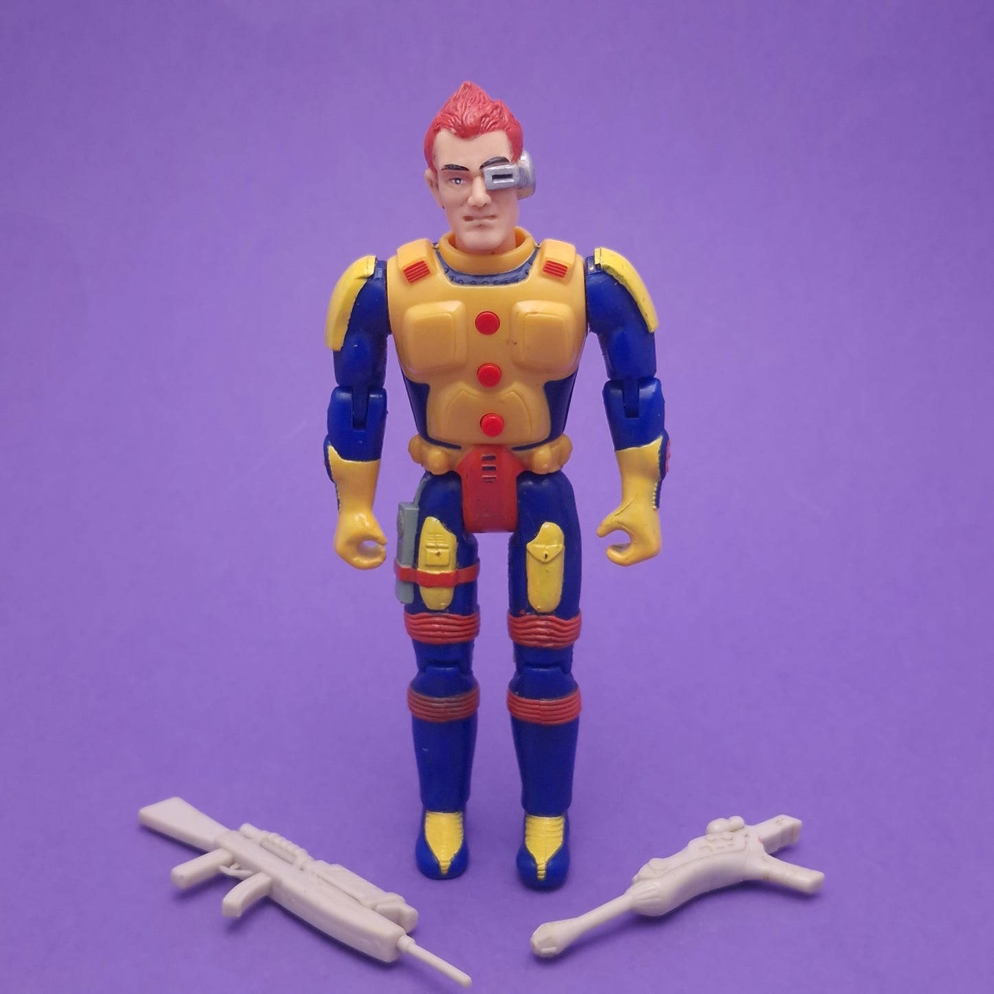 VOICE SQUAD ☆ TIGER CHIEF Vintage Action Figure ☆ 1991 Loose Toy Island