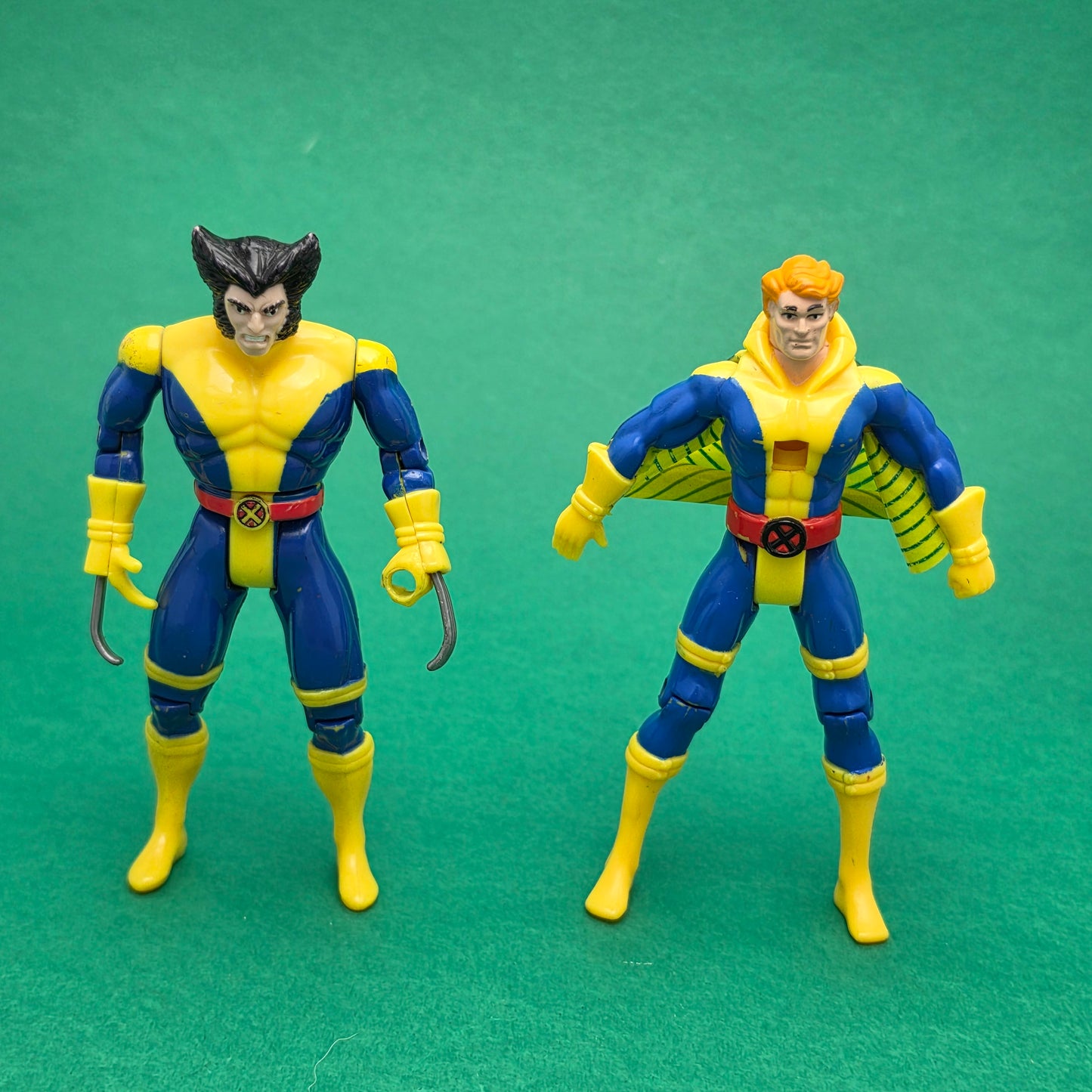 X-MEN ☆ BLACKBIRD JET & Wolverine Cyclops Sabertooth Figures ☆ Vintage 90s Toybiz