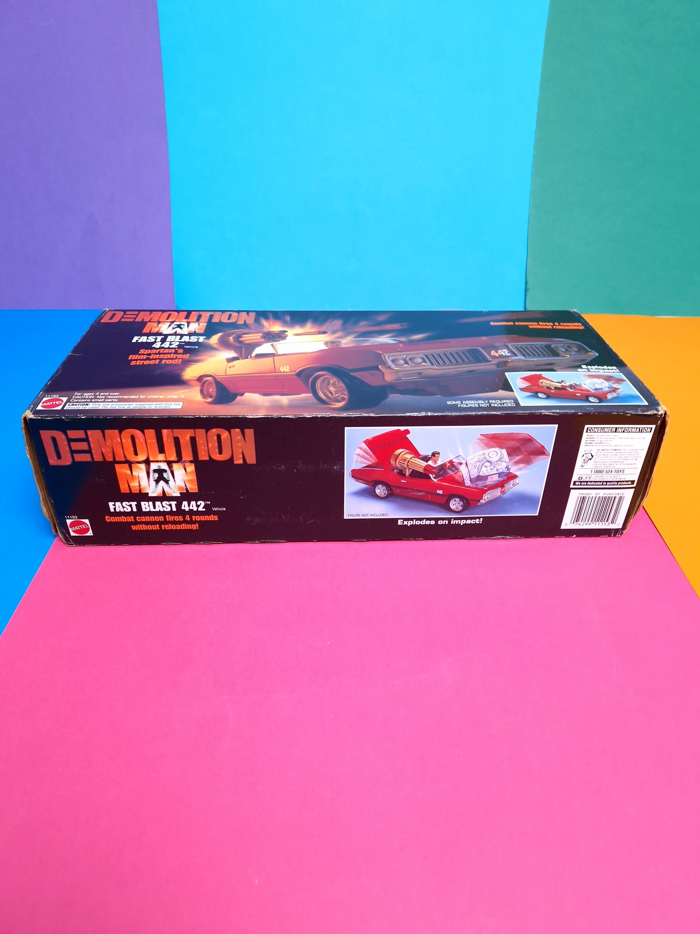 DEMOLITION MAN ☆ FAST BLAST 442 CAR VEHICLE ☆ Sealed MISB Boxed Mattel