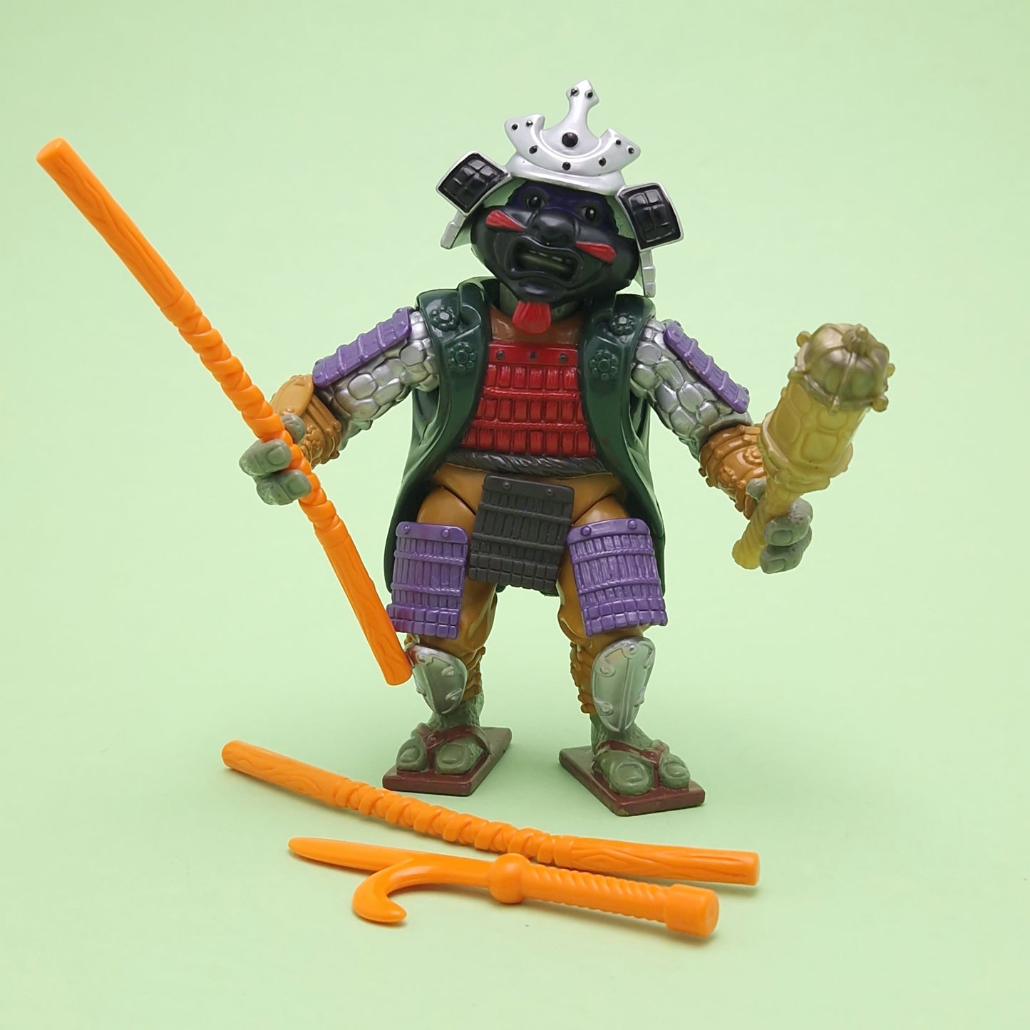 TEENAGE MUTANT NINJA TURTLES ☆ SAMURAI DON MOVIE 3 Vintage Figure ☆ Loose Donatello