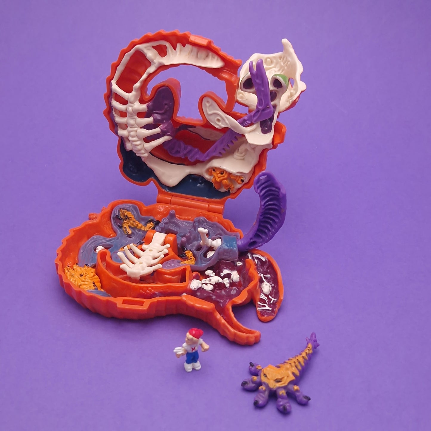 MIGHTY MAX ☆ LASHES LIZARD Doom Zones Max Vintage Figure Playset ☆ Loose