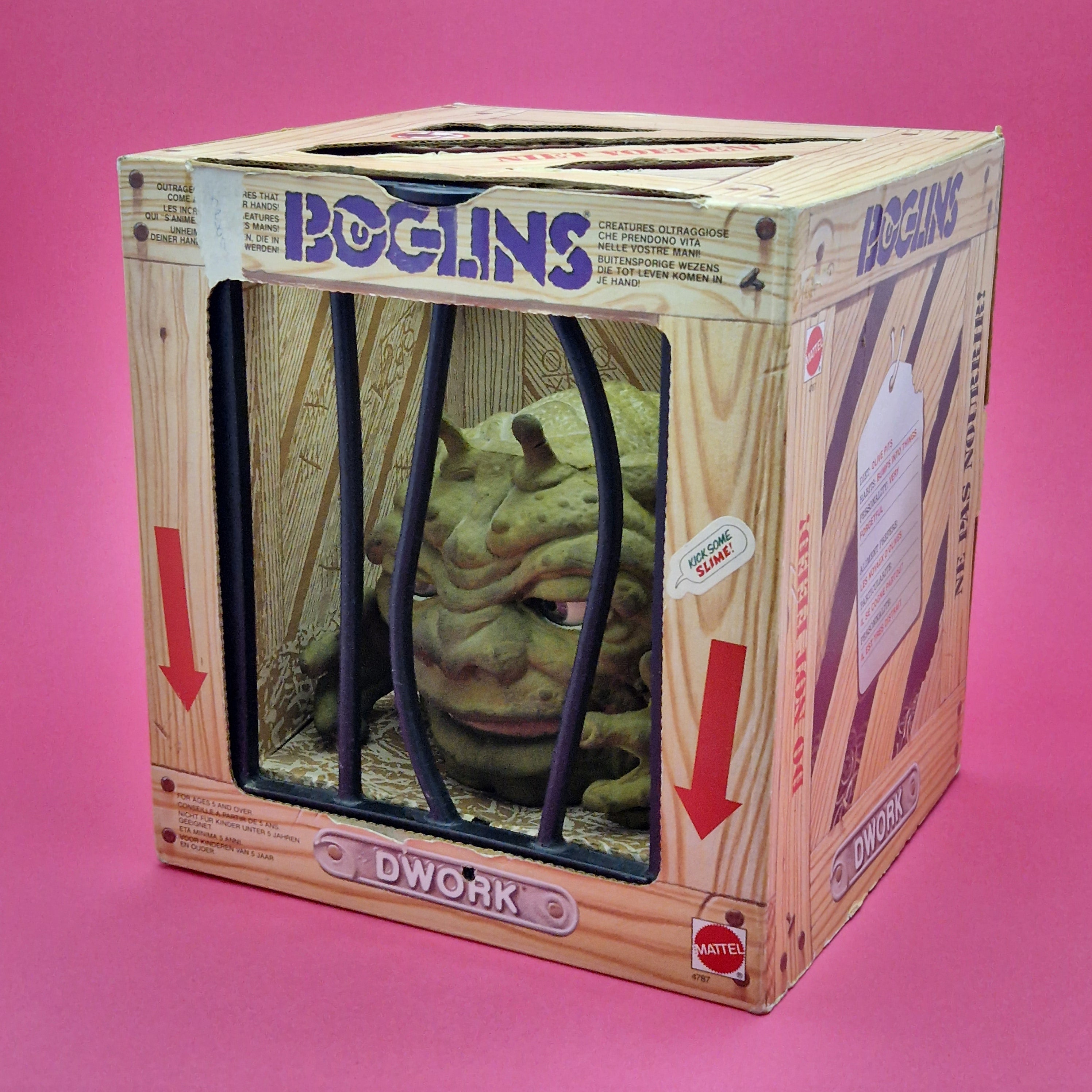 BOGLINS ☆ DWORK Boxed Hand Puppet Doll Figure ☆ Boxed Mattel Vintage 1 ...