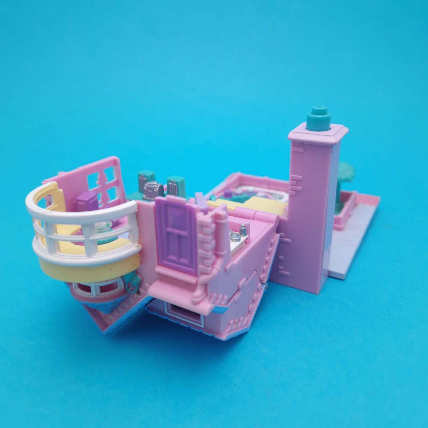 POLLY POCKET ☆ BAY WINDOW HOUSE Vintage Figure Playset Complete ☆ Original 1993