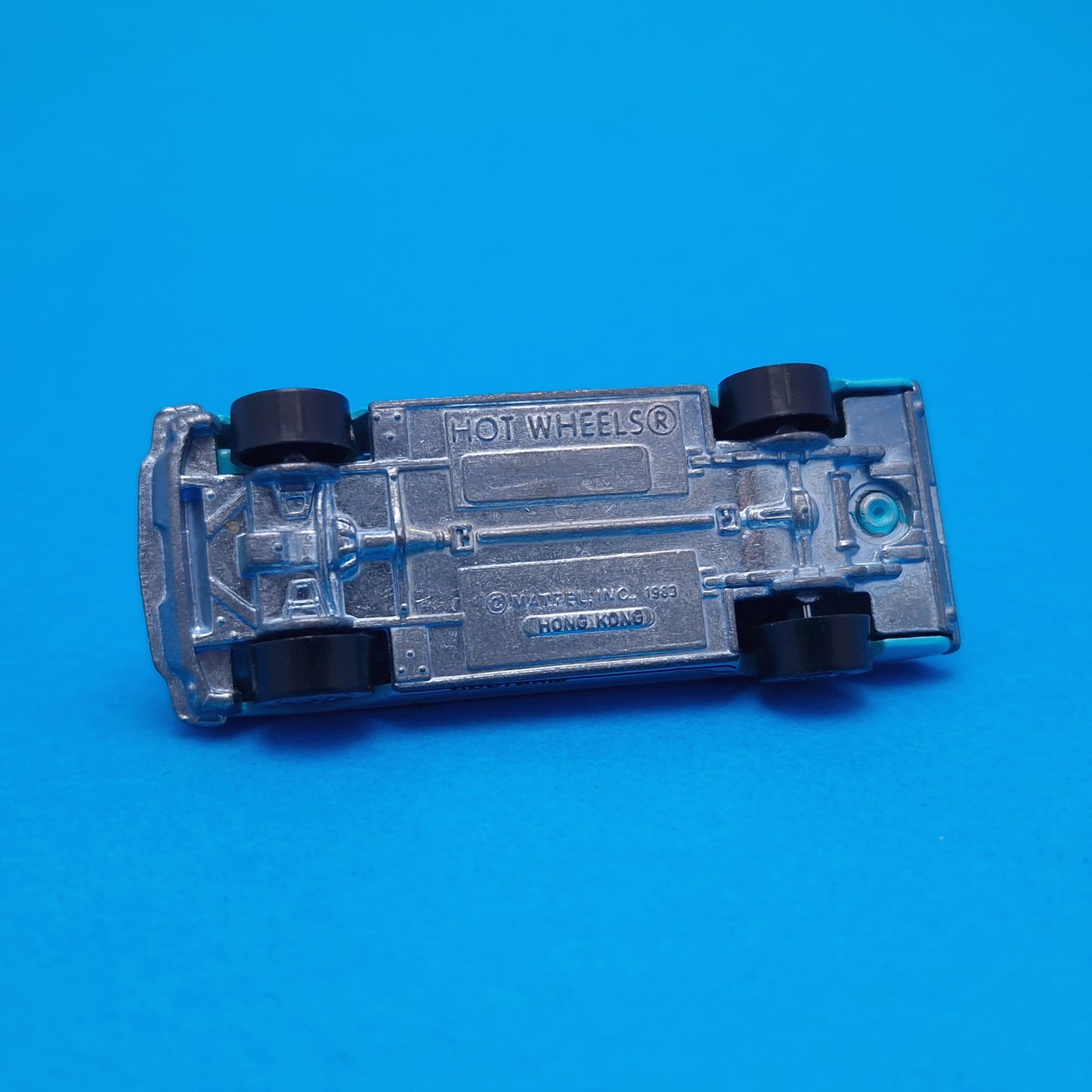 HOTWHEELS ☆ 65 Ford Mustand Convertible Teal Blue Car Vehicle ☆ Diecast Car Vintage 1983