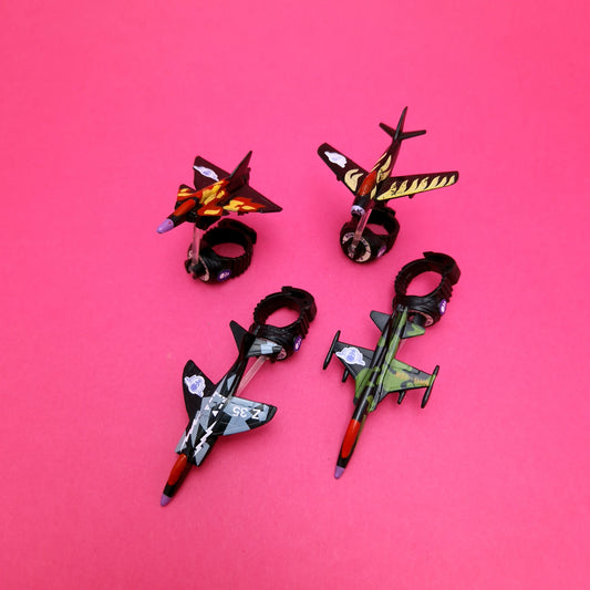 RING RAIDERS ☆ AMBUSH WINGS SKULL SQUADRON Fighters Plane ☆ Vintage Matchbox Original 80s Loose