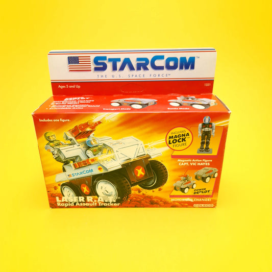 STARCOM ☆ LASER R.A.T RAT With Capt Vic Hayes Figure Vehicle ☆ BOXED MINT MIB Vintage Coleco Mattel