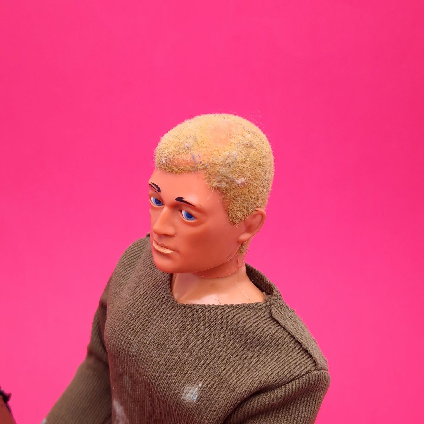 ACTION MAN ☆ SOLDIER Parts Uniform & Eagle Eye Blonde Figure 80's ☆ Vintage PALITOY Loose