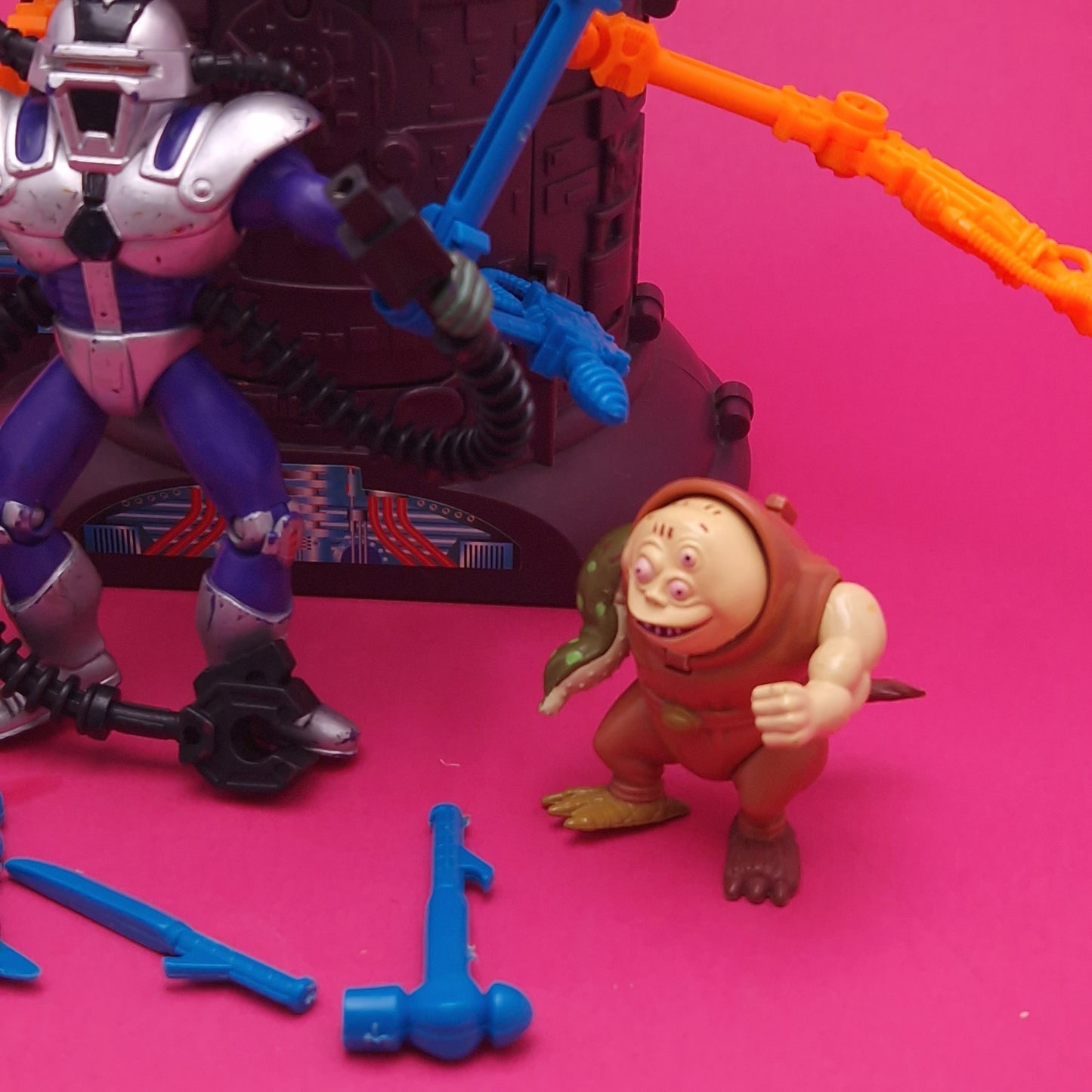 BIKER MICE FROM MARS ☆ Dr. Karbunkle's Transporter and Secret Lab Vintage Figure ☆ 90s Playset