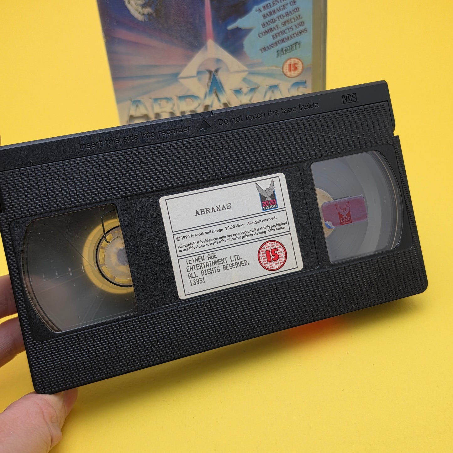 VHS Video ☆ ABRAXAS GUARDAIN OF THE UNIVERSE 1991 ☆ 15 Cert Big Box Ex Rental Vintage