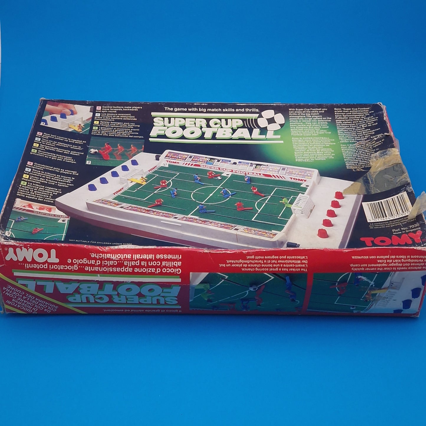TOMY ☆ SUPER CUP FOOTBALL Electronic Game Playset ☆ Game 80s Original Working