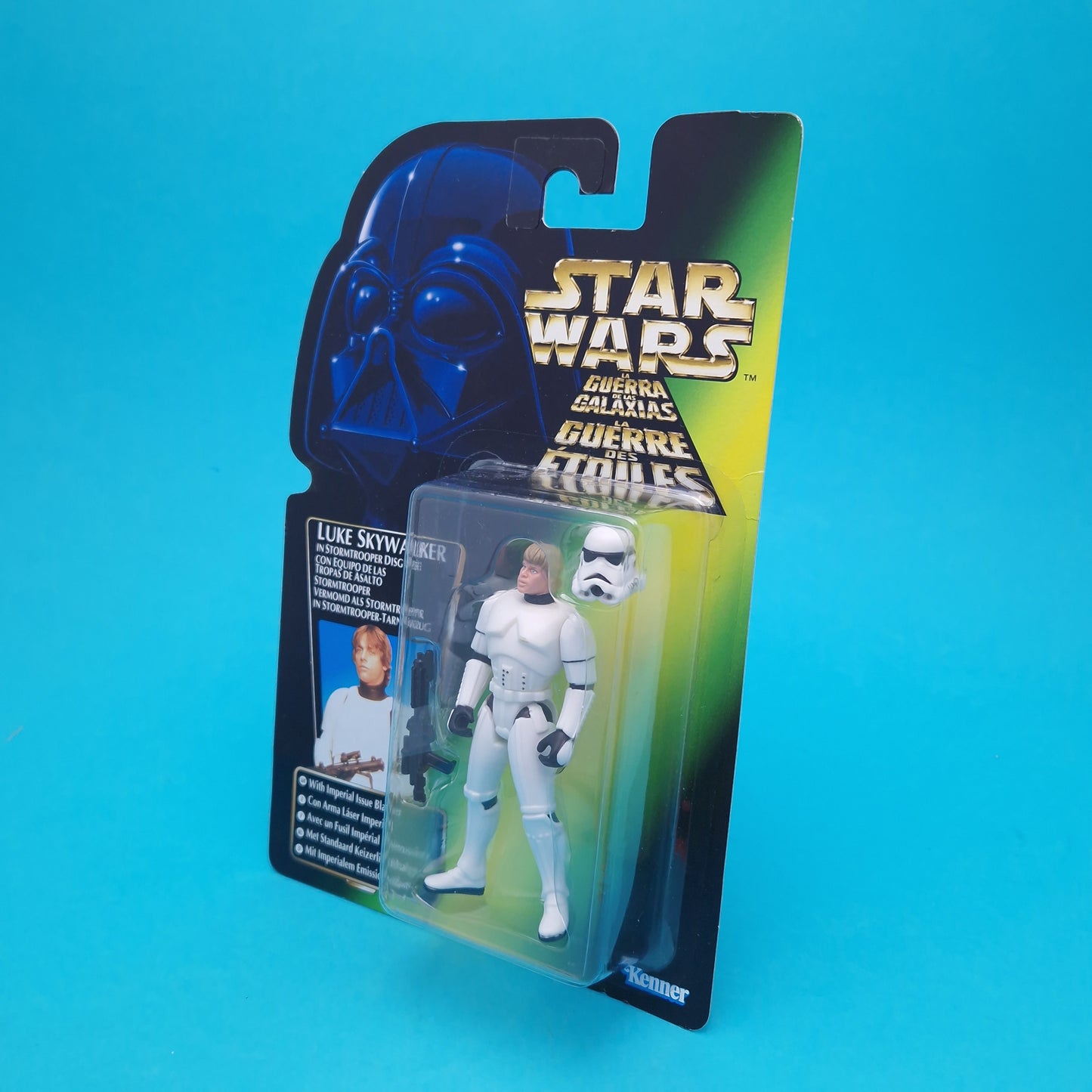 STAR WARS POTF ☆ STORM TROOPER LUKE SKYWALKER Figure ☆ Sealed Carded Kenner Power of the Force