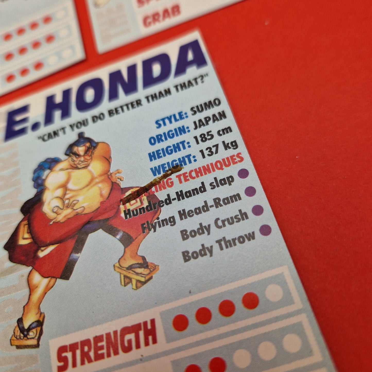 MEAN MACHINE ☆ STREET FIGHTER 2 Trading Cards ☆ Near Complete Vintage Game set