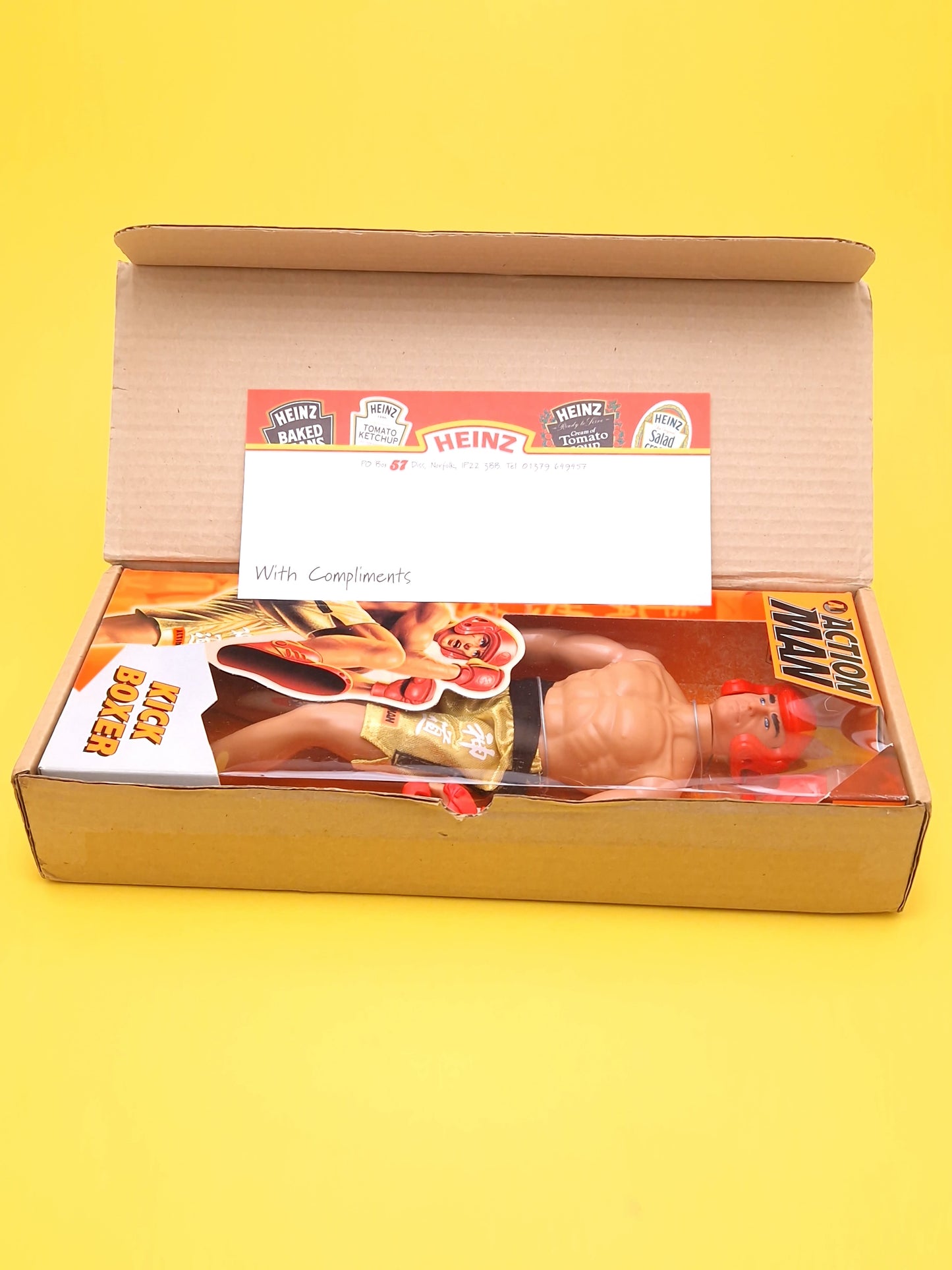 ACTION MAN ☆ KICK BOXER Rare Heinz Competition winner Figure Doll ☆ Vintage HASBRO Boxed 90's SEALED