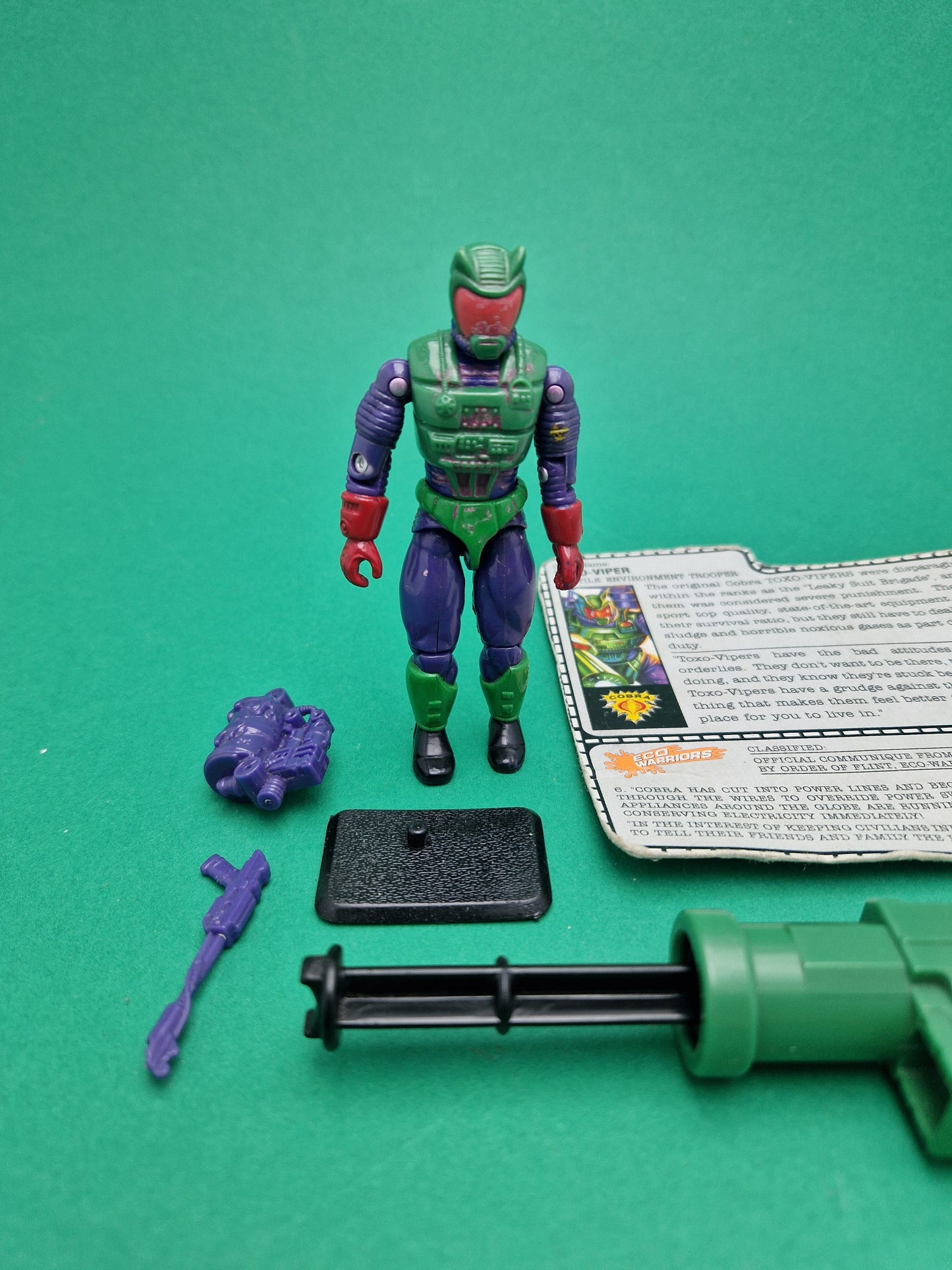 GI JOE ☆ TOXO-VIPER Echo Warrior Action Figure ☆ Vintage Action Force Hasbro 1991