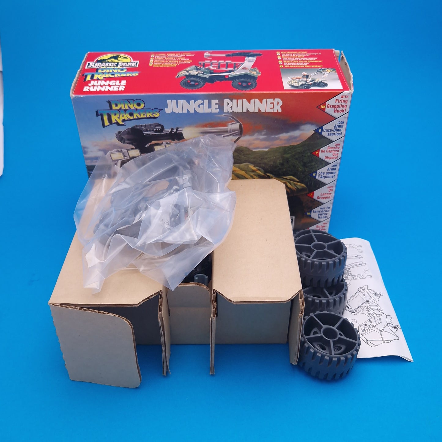 JURASSIC PARK SERIES 2 ☆ JUNGLE RUNNER DINO TRACKERS Vehicle Vintage ☆ BOXED World