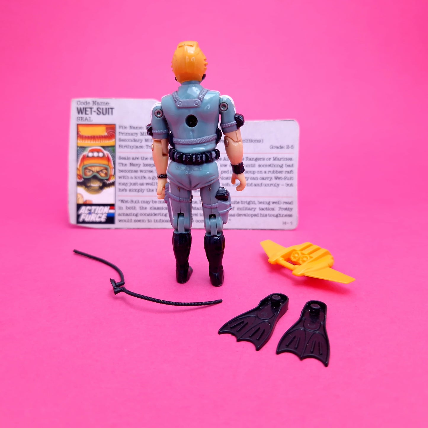 ACTION FORCE ☆ WET SUIT Vintage Action Figure ☆ G.I.JOE Hasbro 1986