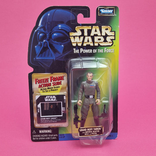 POTF ☆ GRAND MOFF TARKIN Star Wars Power Of The Force FREEZE FRAME Figure ☆ MOC Sealed Carded Kenner