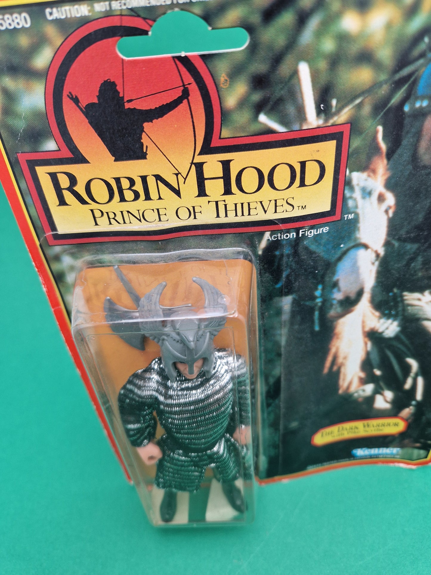 ROBIN HOOD PRINCE OF THIEVES ☆ THE DARK WARRIROR Figure ☆ Vintage 90s Kenner Carded