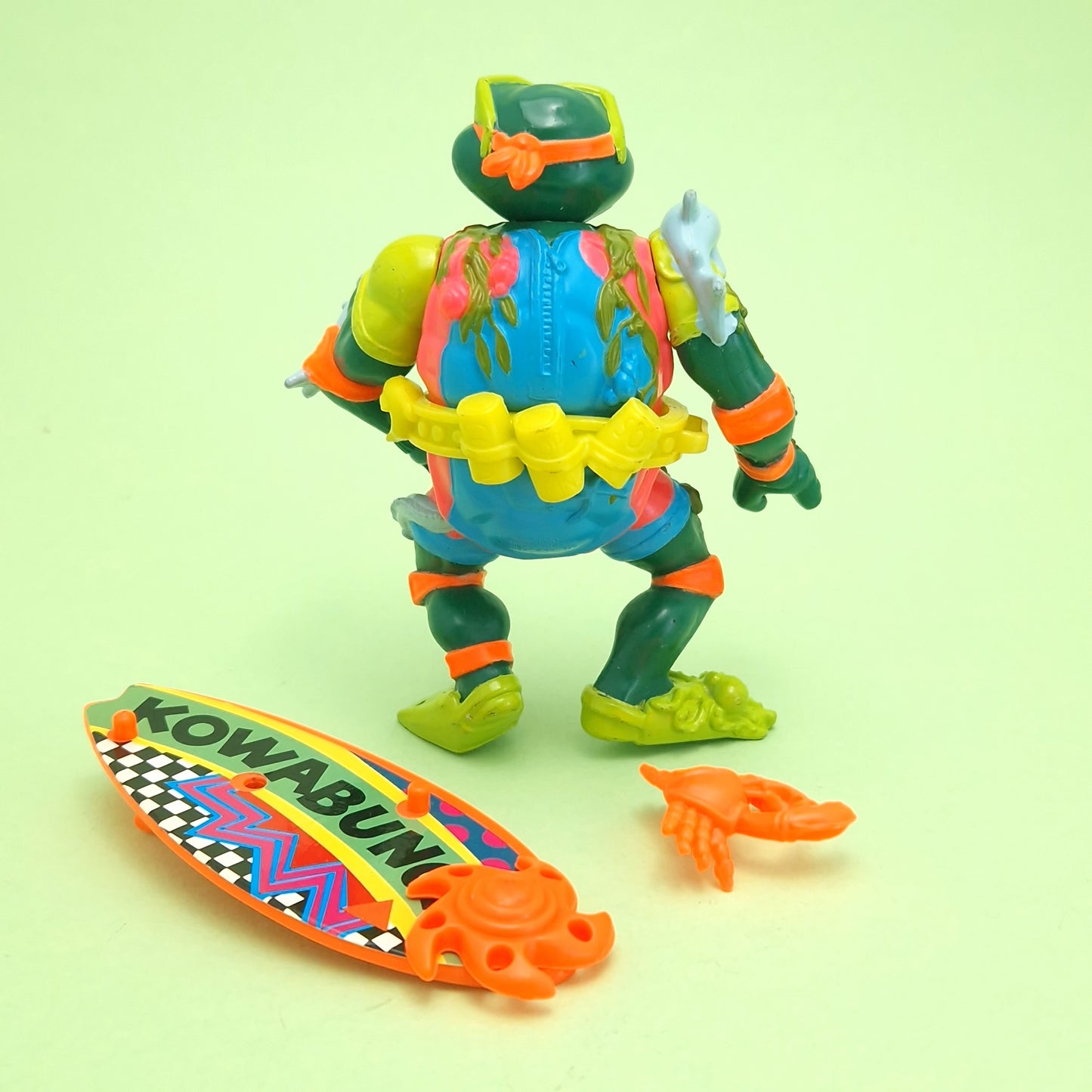 TEENAGE MUTANT NINJA TURTLES ☆ SEWER SURFER MIKE Vintage Action Figure ☆ 90s Loose