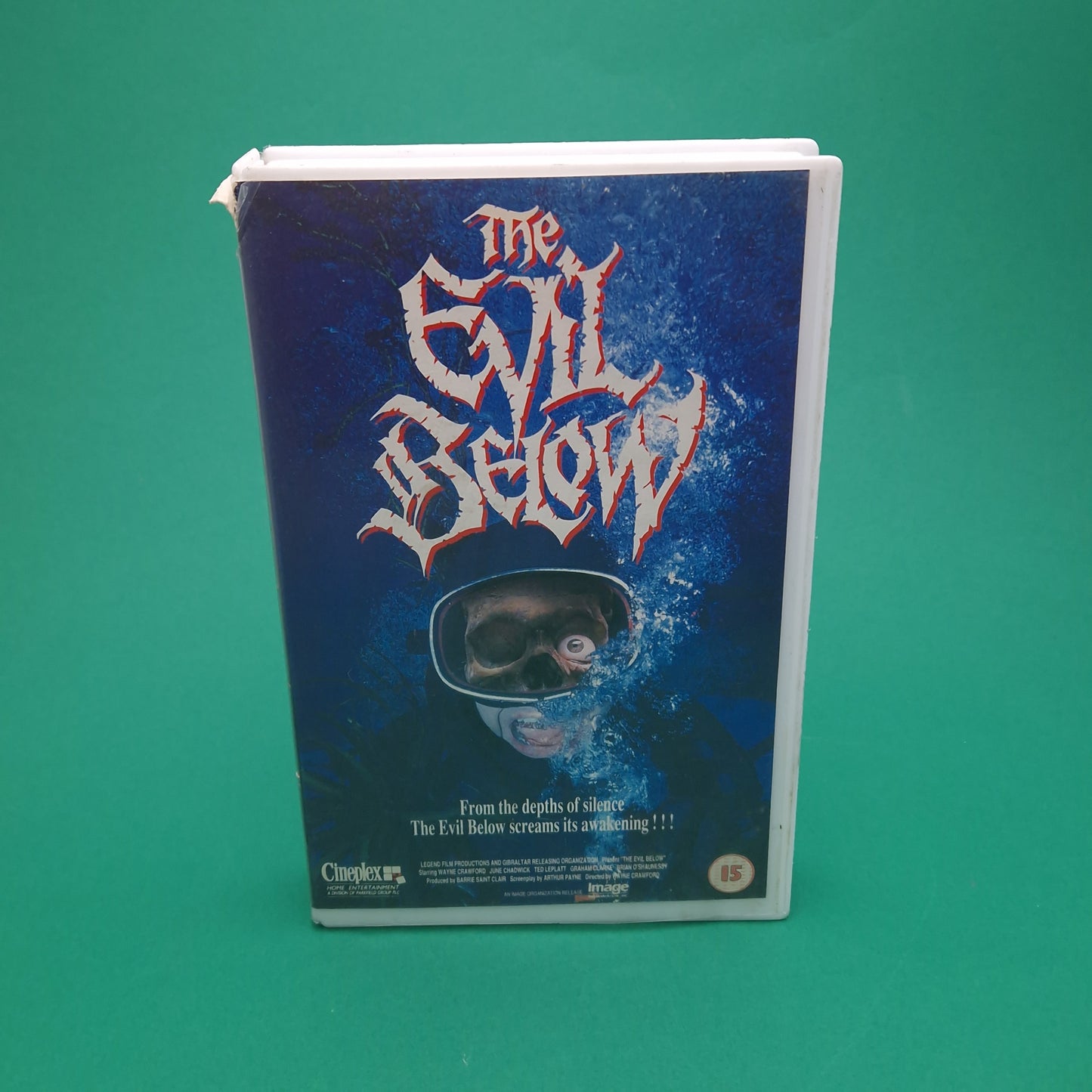 VHS Video ☆ THE EVIL BELOW ☆ 80s Horror Big Box Ex Rental Vintage 15 cert