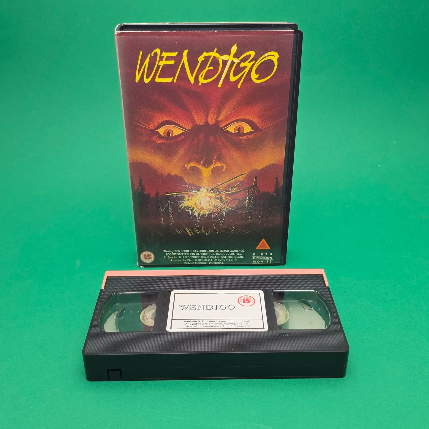 VHS Video ☆ WENDIGO ☆ 15 Cert Vintage Ex Rental Big Box FIFTH DIMENSION