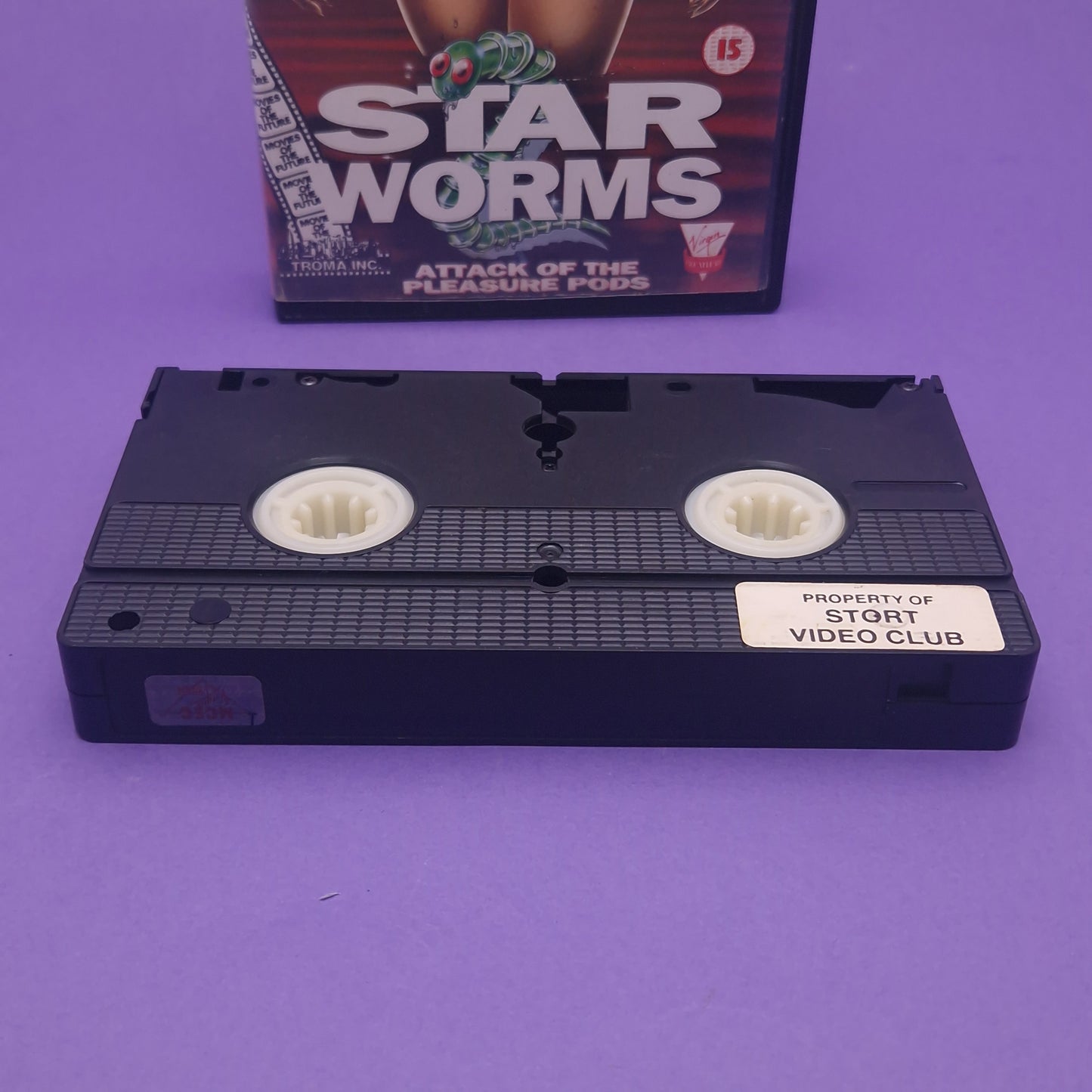 VHS Video ☆ STAR WORMS 2 ATTACK OF THE PLEASURE PODS ☆ 80s Big Box Ex Rental Vintage 15 Troma