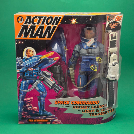 ACTION MAN ☆ SPACE COMMAND With Woolworths Giveaway Watch Figure Doll Vintage HASBRO SEALED BOXED 1993