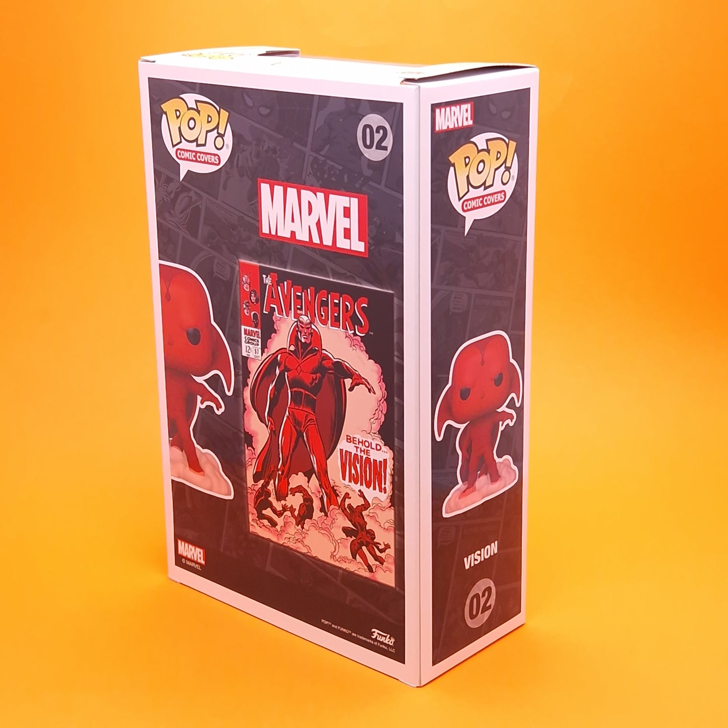MARVEL ☆ FUNKO POP! VISION #02 Vinyl Figure Comic Covers ☆ Boxed