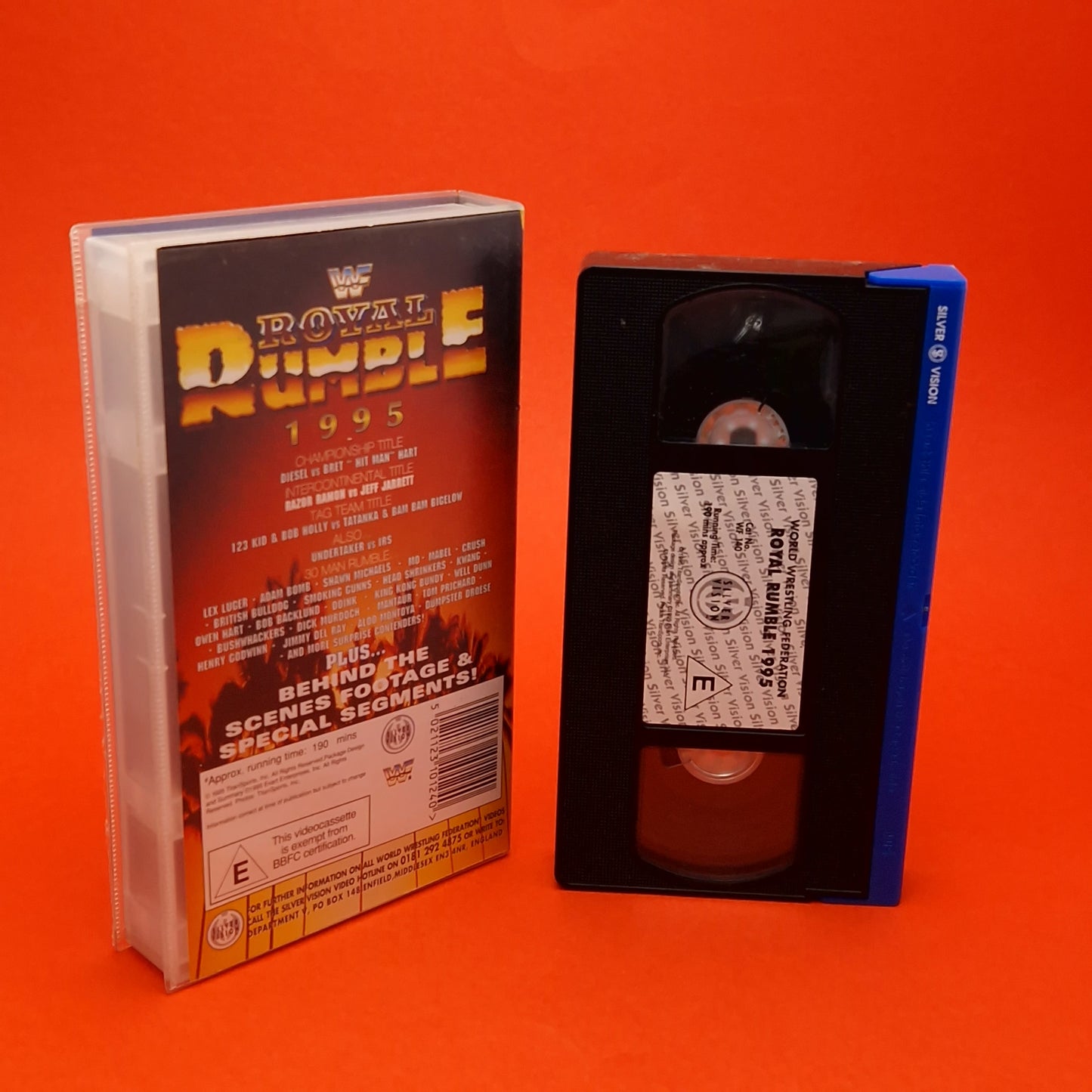 VHS Video ☆ WWF ROYAL RUMBLE 95 UK Tape Cassette ☆ Silver Vision Vintage