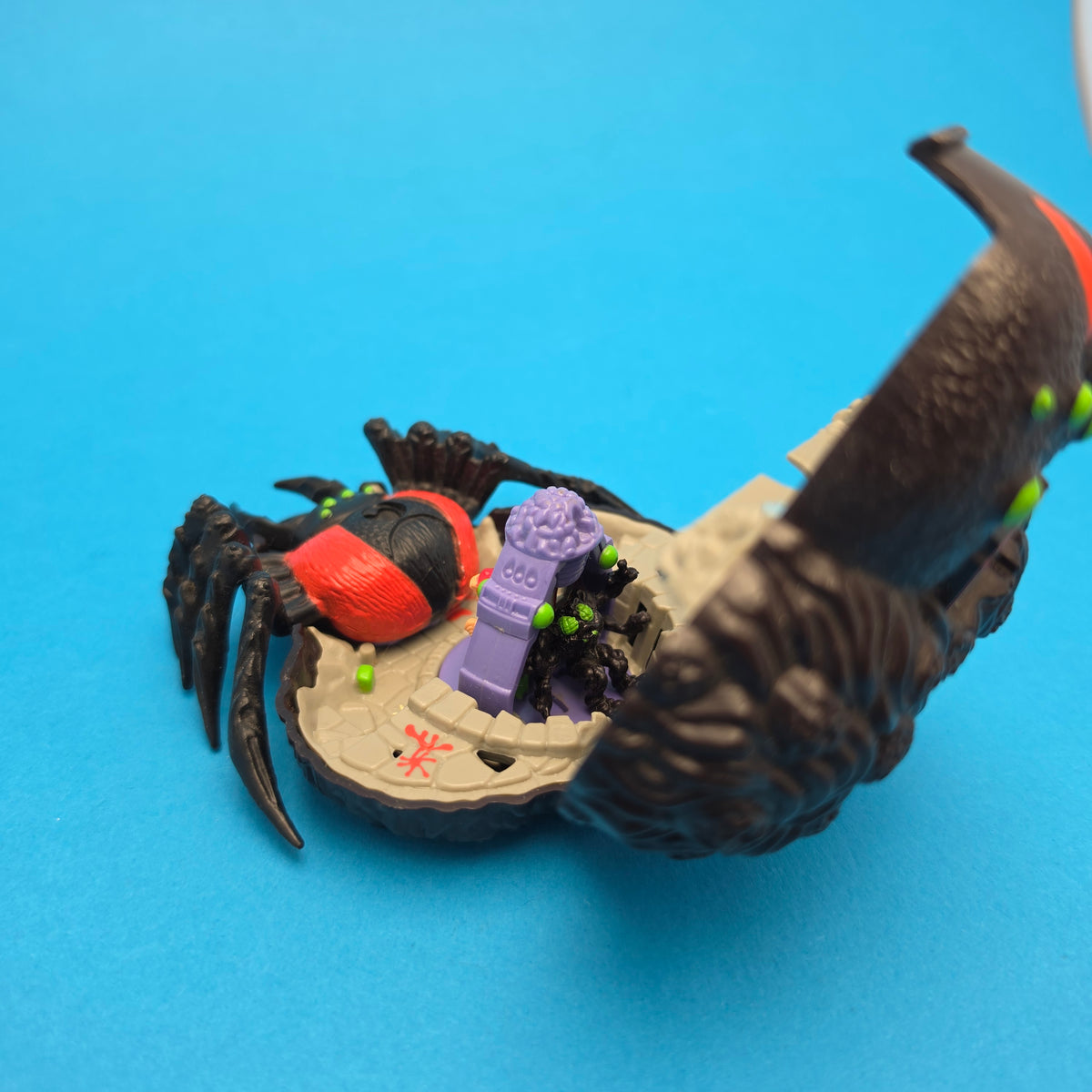 MIGHTY MAX ☆ TRAPPED BY ARACHNOID Doom Zone Vintage Figure Playset ☆ 90s