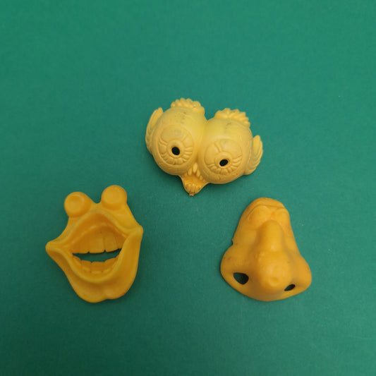 GHOSTBUSTER ☆ ECTOPLAZMA GHOST SMILE YELLOW Vintage Figure ☆ Loose 80s Kenner Original