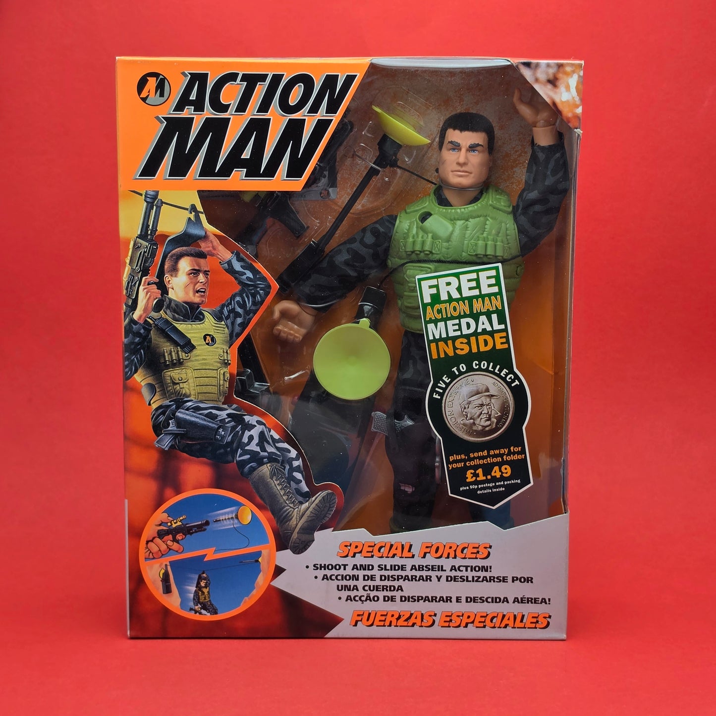 ACTION MAN ☆ SPECIAL FORCES Figure Doll ☆ Vintage HASBRO SEALED BOXED 90's