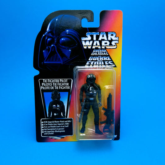 STAR WARS POTF ☆ TIE FIGHTER PILOT Figure ☆ MOC Sealed Carded Kenner Power of the Force Red Card