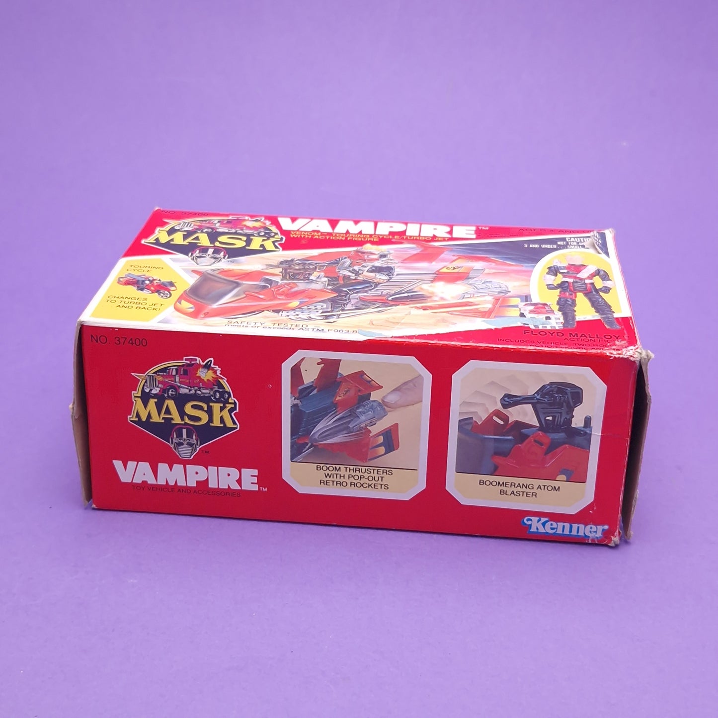 M.A.S.K ☆ VAMPIRE FLOYD MALLOY Figure Vehicle ☆ Complete Boxed 80s Kenner MASK Vintage