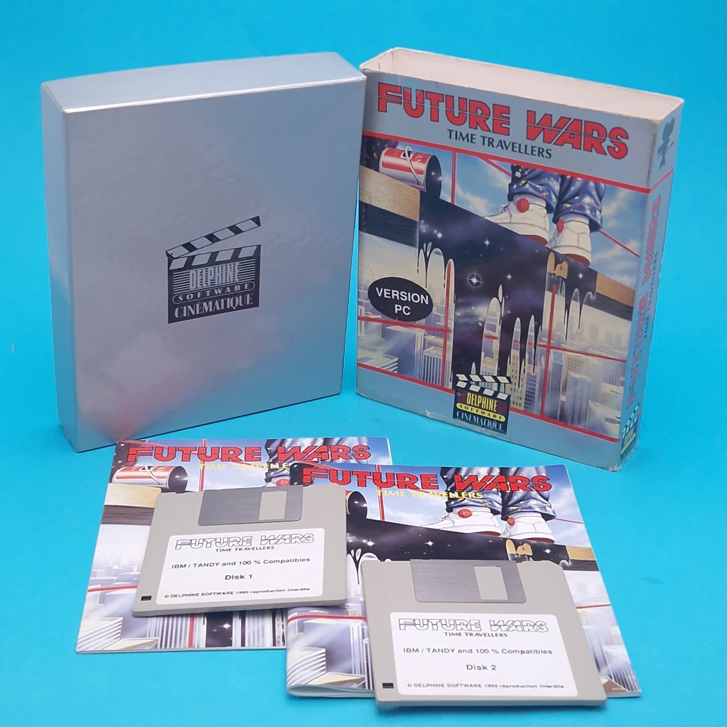 IBM / TANDY PC ☆ FUTURE WARS TIME TRAVELLERS 3.5" DISK ☆ BOXED untested Vintage Retro Game