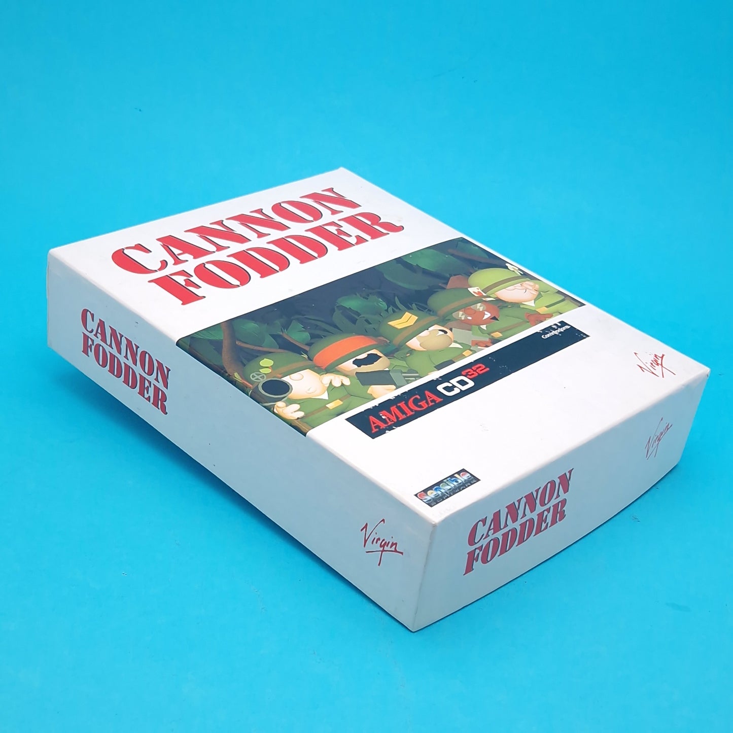 AMIGA CD32 ☆ CANNON FODDER ☆ BIG BOX BOXED Vintage Retro Game Commodore 90s