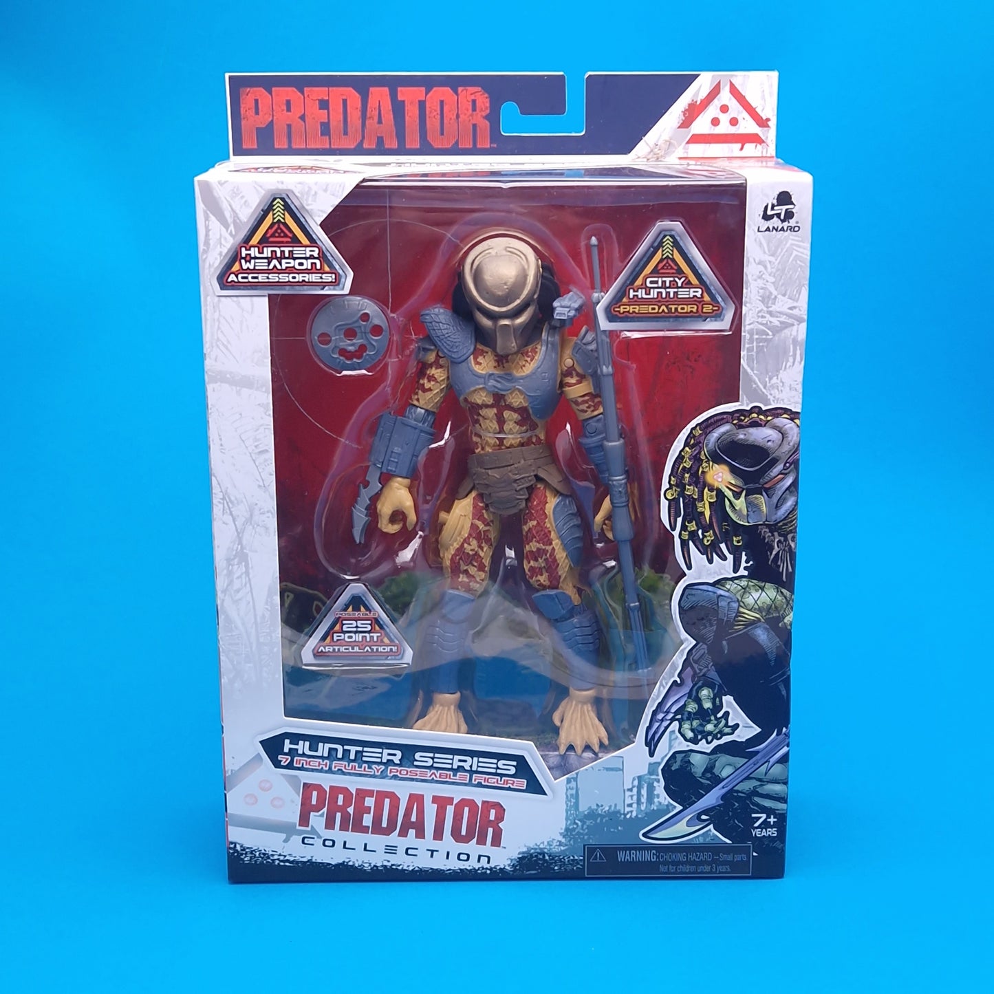 PREDATOR COLLECTION ☆ 7" CITY HUNTER PREDATOR Boxed Action Figure ☆ Sealed Lanard