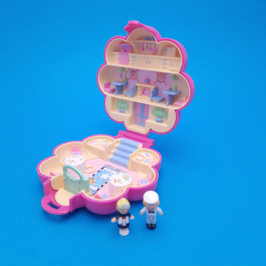 POLLY POCKET ☆ Mr. Fry's Restaurant Vintage Figure Playset Complete ☆ Original 1990
