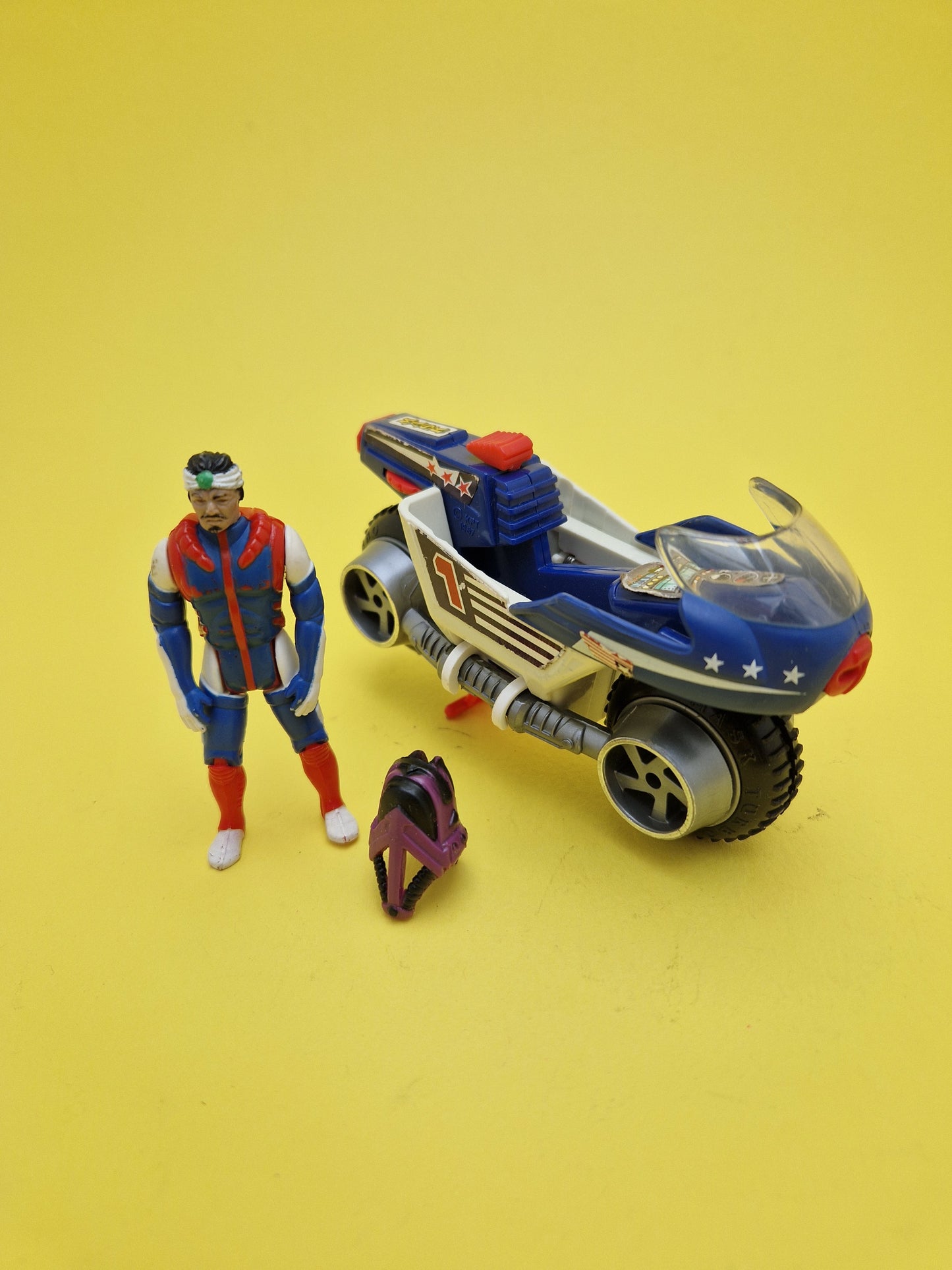 M.A.S.K ☆ BULLET BANDIT ALI BOMBAY Vintage Figure Vehicle ☆ Complete MASK Kenner 80s