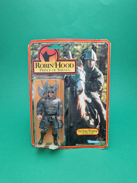 ROBIN HOOD PRINCE OF THIEVES ☆ THE DARK WARRIROR Figure ☆ Vintage 90s Kenner Carded