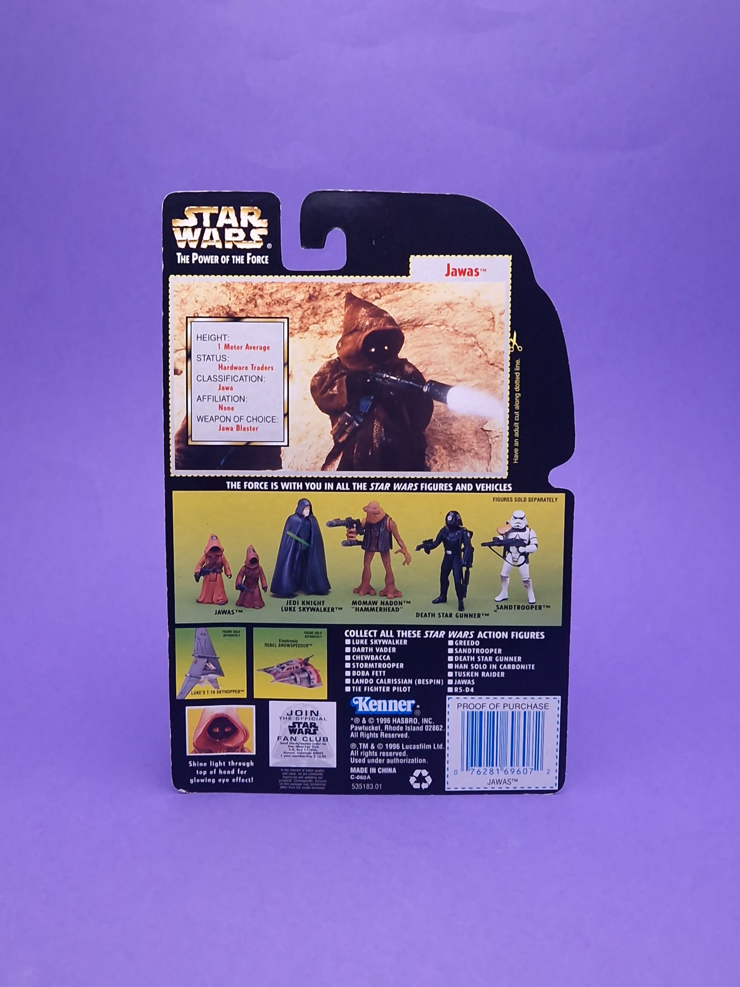 STAR WARS POTF ☆ JAWAS Figure ☆ MOC Sealed Carded Kenner Power of the Force