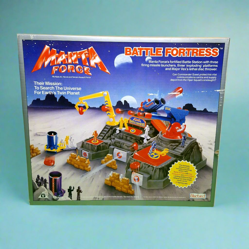 MANTA FORCE ☆ BATTLE FORTRESS Mini Figures ☆ BOXED Bluebird 80s