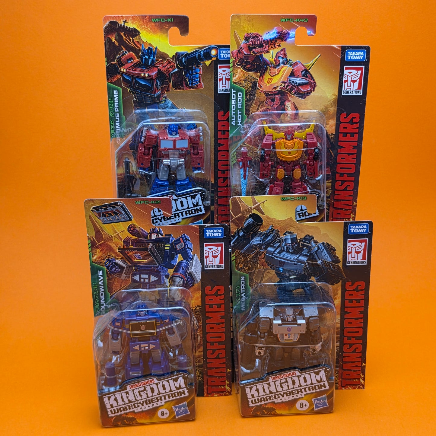 TRANSFORMERS KINGDOM CORE ☆ SOUNDWAVE PRIME MEGATRON RODIMUS Figure ☆ Hasbro