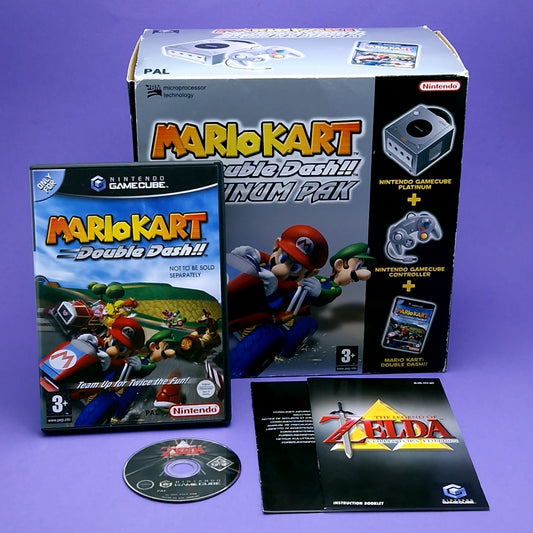 NINTENDO GAMECUBE ☆ Console PLATINUM PAK MARIO KART DOUBLE DASH Zelda ☆ Retro Boxed